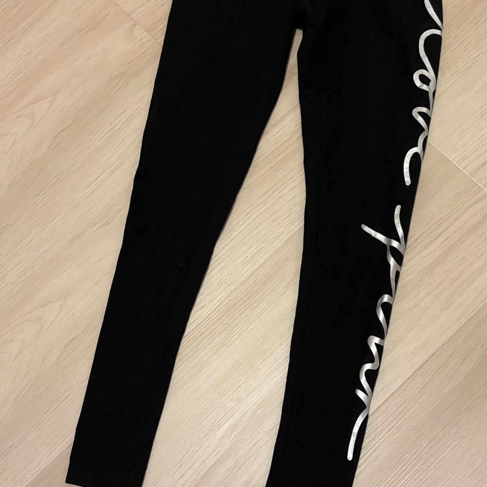 Victoria's Secret Black Fold Over Leggings